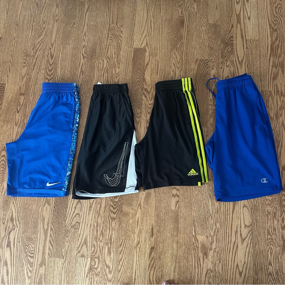 Boys XL Athletic Shorts (3 Boys XL+ 1 Mens S)  - Nike, Adidas, Champion